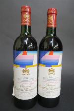 BORDEAUX ROUGE - Deux bouteillles de Chateau Mouton Rothschild Baron...