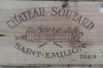 BORDEAUX ROUGE. Caisse de douze bouteilles Chateau Soutard 1989 Saint...
