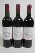 Bordeaux rouge - 3 bouteilles Château LYNCH-BAGES Grand Cru Classé...