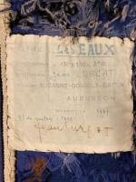 Jean LURCAT (1892-1966). Les Eaux.Tapisserie d'Aubusson en laine polychrome signée,...