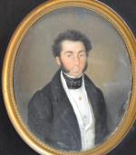 Pierre Louis BOUVIER (1765-1836)
Portrait présumé de Jean Robert Thimothée Desloges
Portrait...