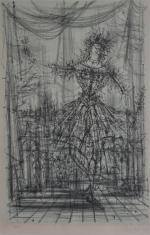 Jean CARZOU (1907-2000)
La danseuse, 1954.
Lithographie signée et datée en bas...