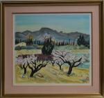 Yves BRAYER (1907-1990)
Paysage des Alpilles
Estampe 
52 x 57 cm à...