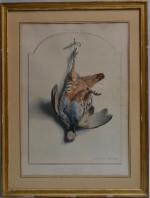 Edouard TRAVIES (1809-c.1869)
La perdrix rouge
Estampe signée
59.5 x 42 cm à...