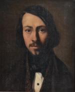 ECOLE FRANCAISE fin XIXème
Portrait d'homme
Huile sur toile
46 x 38 cm...