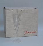 BACCARAT
Suite de six flûtes à Champagne en cristal, signées
H.: 23...