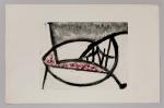 Pierre MONTHEILLET (1923-2011). « Abstraction ». Monotype sur papier, non signé. Dimensions...