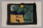 Pierre MONTHEILLET (1923-2011). « Paysage abstrait ». Gouache sur papier, non...