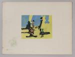 Pierre MONTHEILLET (1923-2011). « Abstraction ». Monotype sur papier, non signé, non...