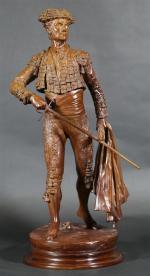 MENE Pierre-Jules (1810-1879) : Matador. Bronze à patine marron signé...