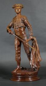 MENE Pierre-Jules (1810-1879) : Matador. Bronze à patine marron signé...