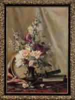 Guichard (Ecole Lyonnaise fin XIXème) " Composition au vase de...