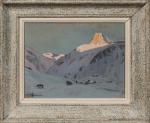 Joseph-Victor COMMUNAL (1876-1962), " L'hiver à Val d'Isère ", 1943....