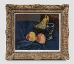Henry DE WAROQUIER (1881-1970), " Pommes, bananes et verre d'eau...