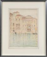 José MINGRET (1880-1969), " La maison de Desdémone à Venise...