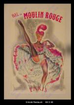 Affiche Moulin Rouge : Bal Du Moulin Rouge Affiche publicitaire en...
