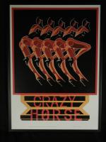 Affiche Crazy Horse : célèbre cabaret parisien de l'avenue Georges V...