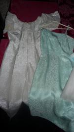 Costumes de Monique Dorian : lot de deux robes de scène....