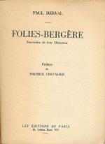 Folies Bergère : par Paul Derval, Editions de Paris. Livre relié...