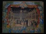 Boîte d'Ombres Chinoises : réception à l'exposition universelle de 1900. Bois...