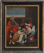 ECOLE FRANCAISE du XVIIIème
L'adoration des mages
Huile sur toile
40.5 x 32...