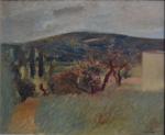 Maurice Louis SAVIN (1894-1973)
Dieulefit, paysage, 1940. 
Huile sur toile signée...