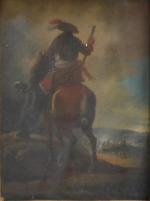 DELARIVE (XIXème)
Scènes de bataille à cheval
Paire de gouaches
14.5 x 10.5...