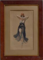 Albert Joseph PENOT (1862-1930)
La danseuse
Dessin rehaussé signé en bas à...