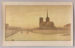 Paul Berthon (1872-1934). " Notre-Dame de Paris ". Lithographie en...