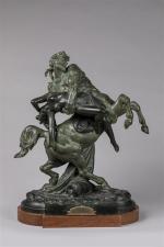 Albert Ernest Carrier-Belleuse (1824-1887). " L'enlèvement d'Hippodamie par le centaure...