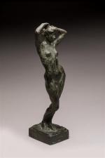 Raoul Lamourdedieu (1877-1953), « Femme nue s'étirant ». Sujet en...
