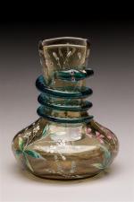 Auguste Jean (1830-1890) attribué à. Vase de forme bulbe en...