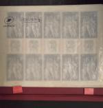 Dans un classeur Yvert & Tellier bordeaux, collection de timbres,...
