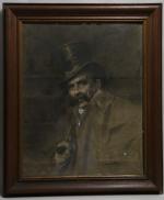 ALAUX Guillaume (1856-1912)
Autoportrait
Fusain et pastel sur toile
signé en bas à...