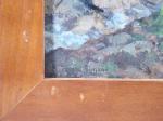 GOMEZ-GIMENO Ricardo  (1892-1954) Paysage de montagne animé
huile sur panneau
signée...
