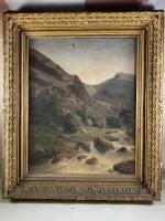 DULUC Noëly (1864-1952)
"Paysage de montagne" huile sur toile signée en...