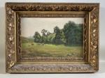 DULUC Noëly (1864-1952)
"Vacher dans un champs" huile sur toile signée...