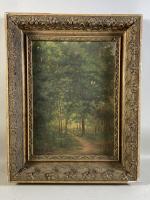 DULUC Noëly (1864-1952)
"Sous-bois" huile sur toile signée en bas à...