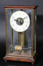 Pendule Bulle Clock électrique, cage en bois et laiton, vers...