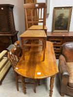 TABLE à volets en bois tourné style Louis-Philippe - Quatre...