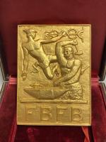 une plaque en bronze hommage à Fernand Belliard 1876-1945 de...