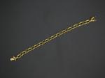 Bracelet à maillons stylisés en or jaune 750 millièmes -...