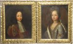 Louis de France et Marie-Adélaïde de Savoie, duc et duchesse...