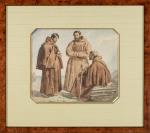 Pierre BONIROTE (Lyon 1811 - Orléans 1891). Trois franciscains dans...