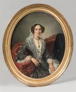 Jean-Marie JACOMIN (1789-1858). En pendant : Portrait de couple sur...