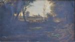 ECOLE FRANCAISE du XIXème
Paysage
Huile sur carton
23 x 40.5 cm