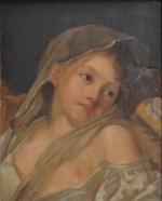 ECOLE FRANCAISE du XIXème
Portrait de jeune fille au voile
Huile sur...
