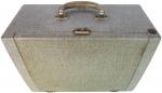 CLARSON Portable valise gainée 13082, à lampes, 1953, piles /...