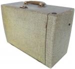 CLARSON Portable valise gainée 13082, à lampes, 1953, piles /...
