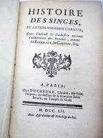 [ALLETZ (Pons Augustin)]. Histoire des singes, et autres animaux curieux,...